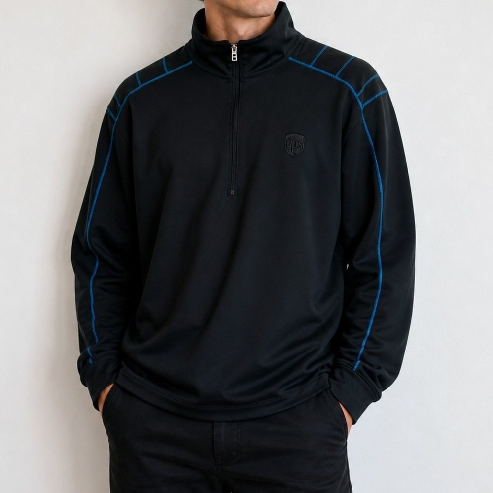 Nike Golf 1/4 Zip Pullover Embroidered UPS Logo Career Gorpcore Corporate Sporty